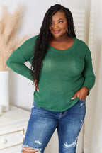 Culture Code Full Size Scoop Neck Patch Pocket Top - Delanoir