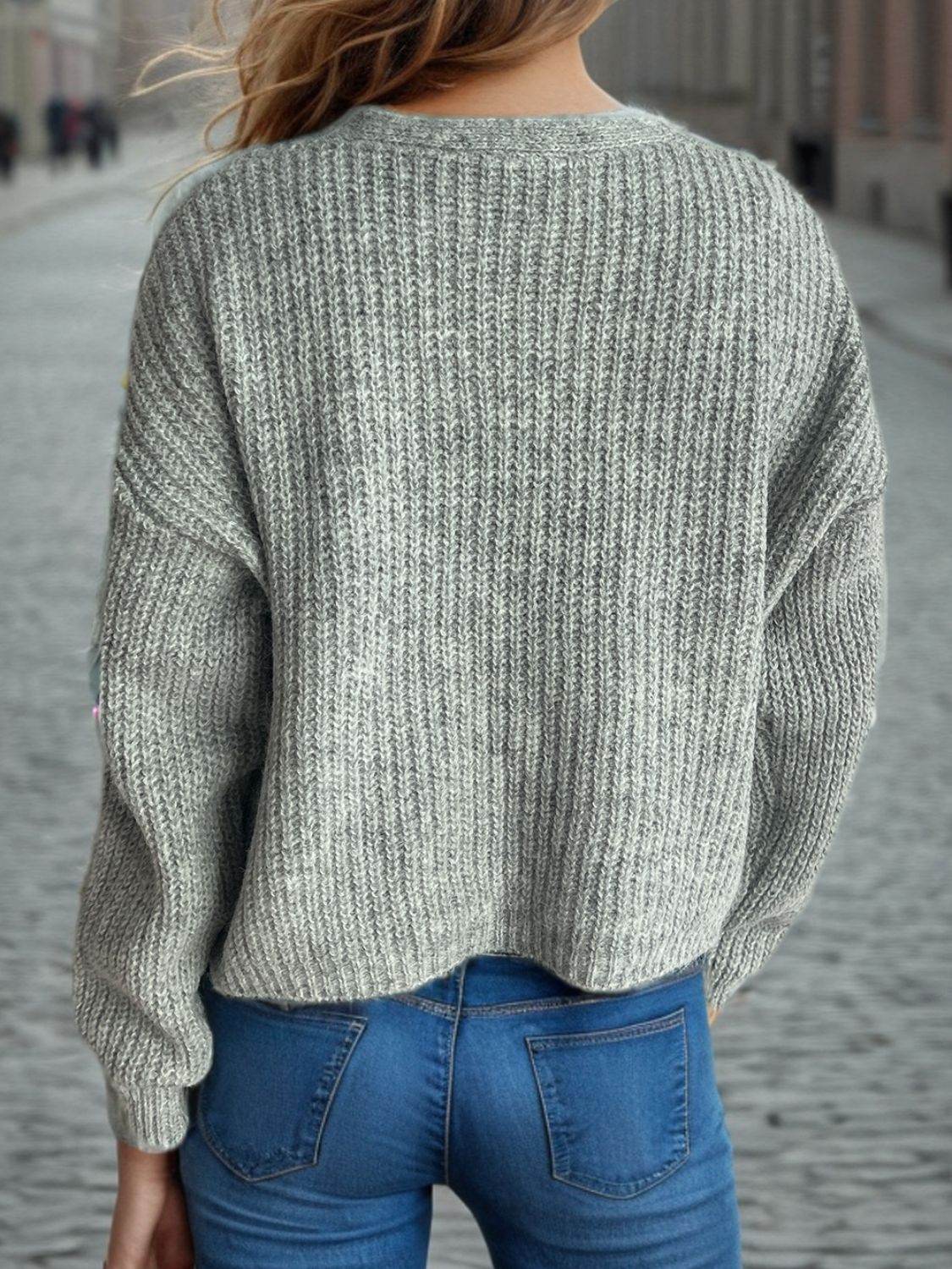 Button Down Long Sleeve Cardigan - Delanoir