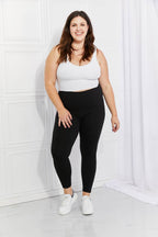 Leggings Depot Full Size Strengthen and Lengthen Reflective Dot Active Leggings - Delanoir