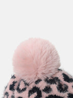 Leopard Hat with Pompom - Delanoir
