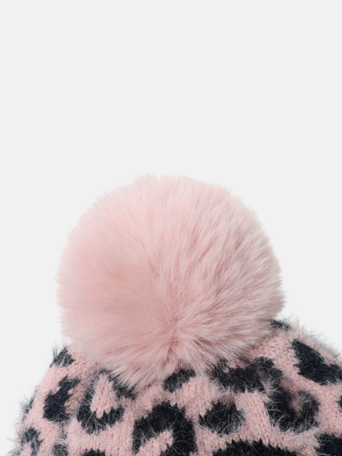 Leopard Hat with Pompom - Delanoir