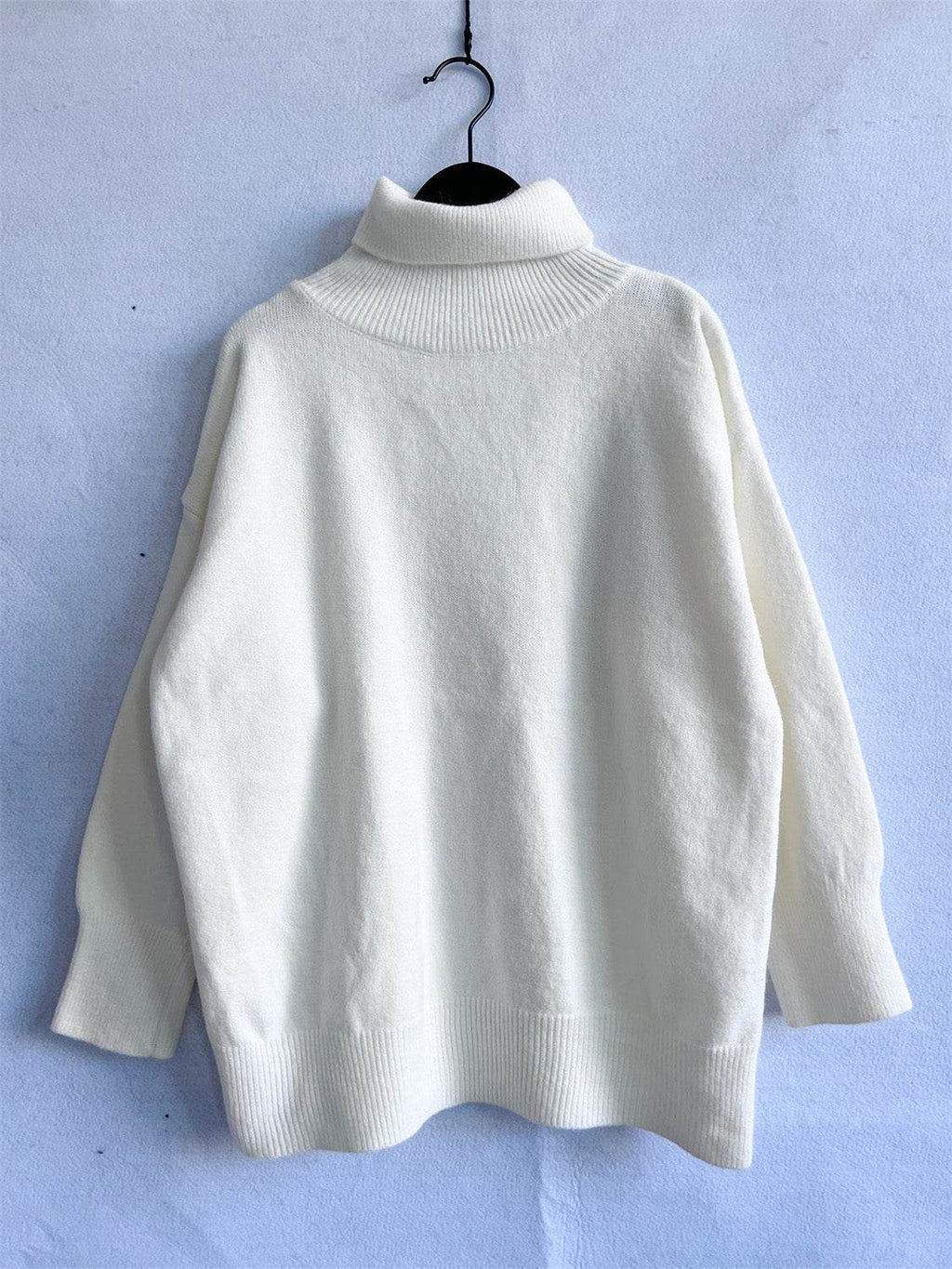 Turtleneck Long Sleeve Sweater - Delanoir