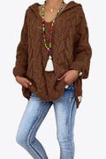 Cable-Knit Hooded Sweater - Delanoir