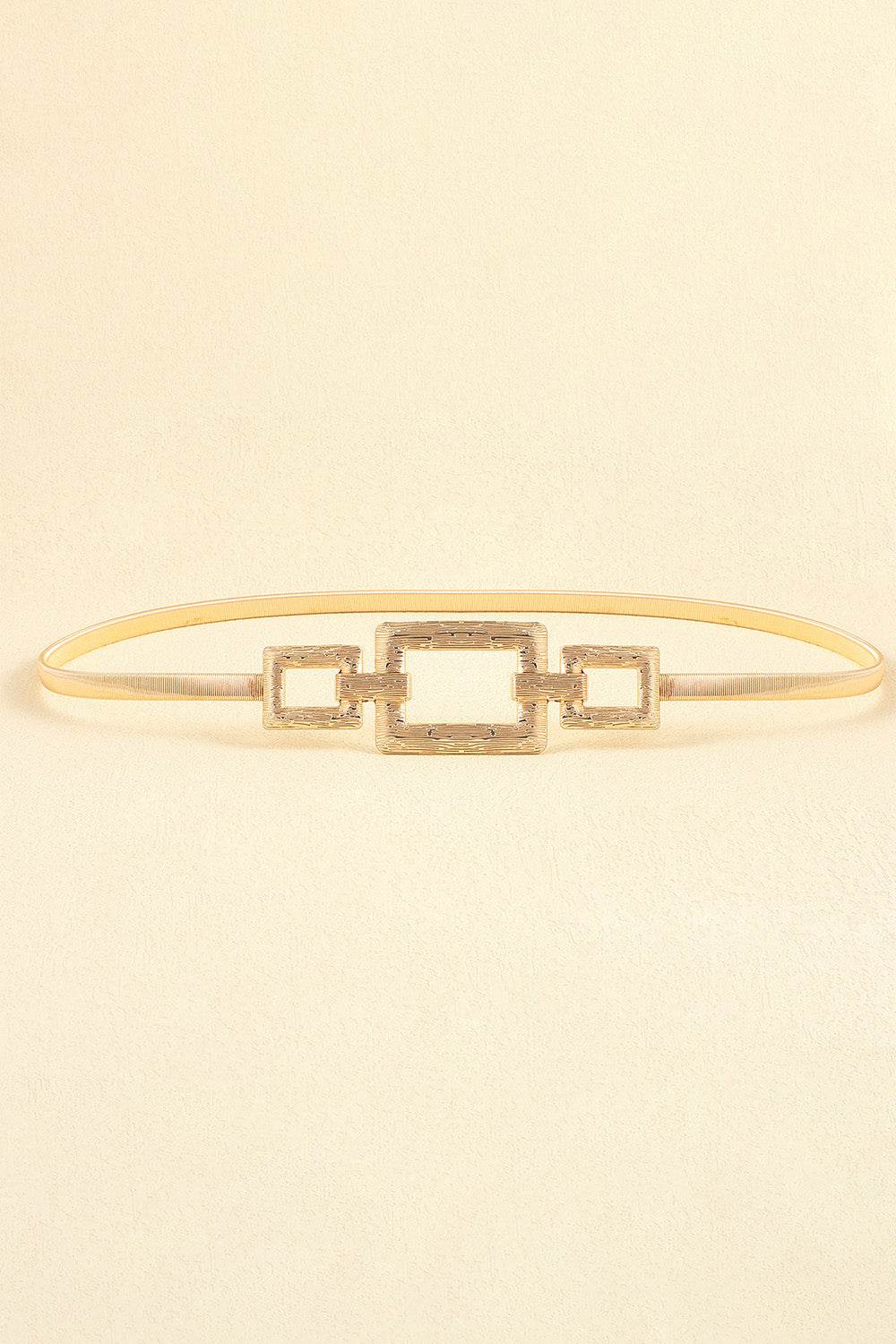 Square Shape Zinc Alloy Buckle Iron Belt - Delanoir