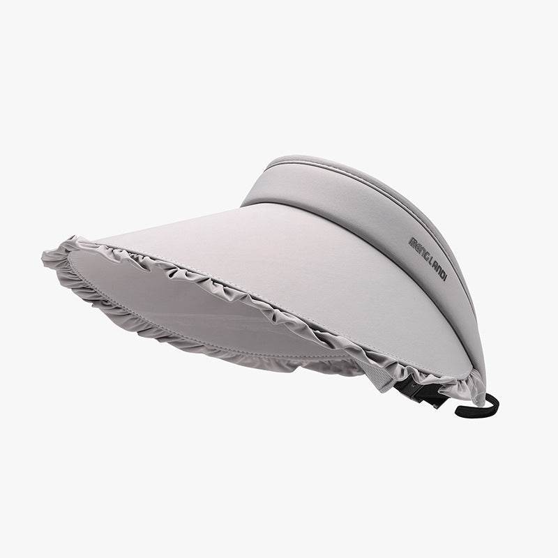 Frill Adjustable Ice Silk Sun Hat - Delanoir