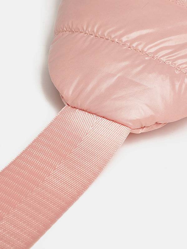 Quilted Adjustable Strap Puffy Sling Bag - Delanoir