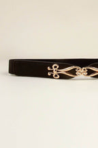 Alloy Buckle Elastic Belt - Delanoir