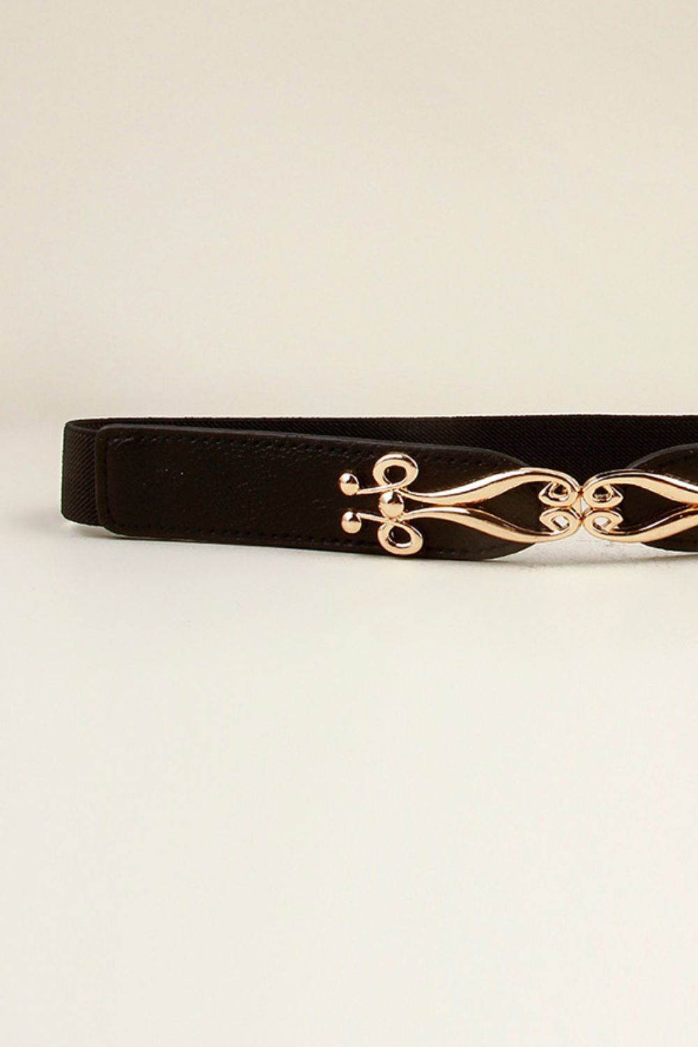 Alloy Buckle Elastic Belt - Delanoir