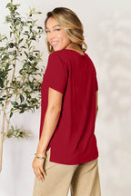 Basic Bae Full Size Round Neck Short Sleeve T-Shirt - Delanoir