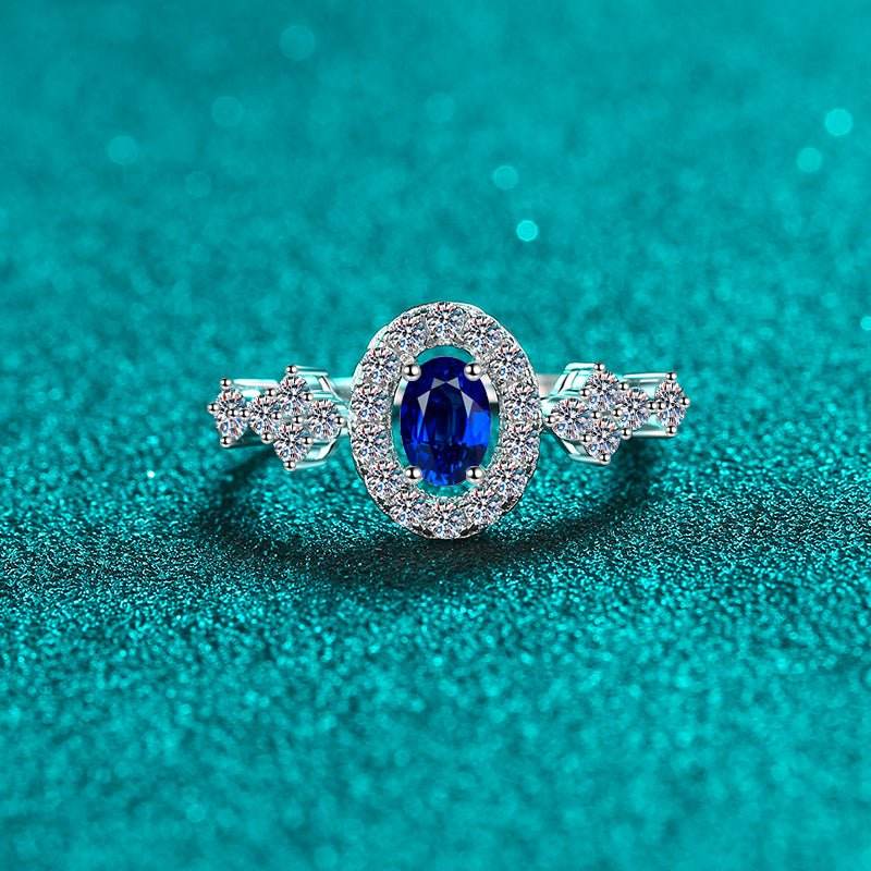 925 Sterling Silver Moissanite Ring - Delanoir
