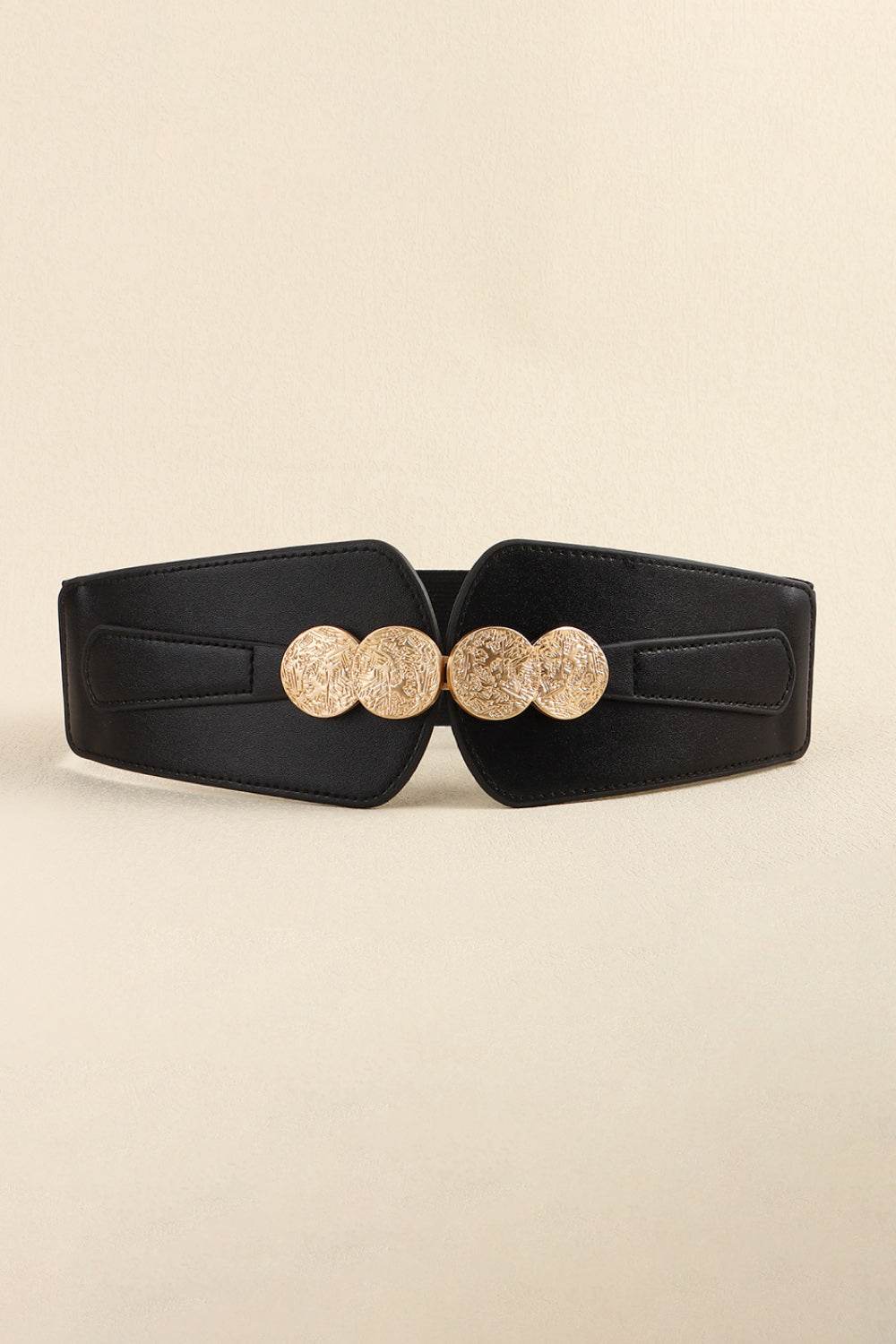 Alloy Buckle Elastic Belt - Delanoir