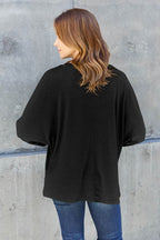 Double Take Full Size Round Neck Long Sleeve T-Shirt - Delanoir