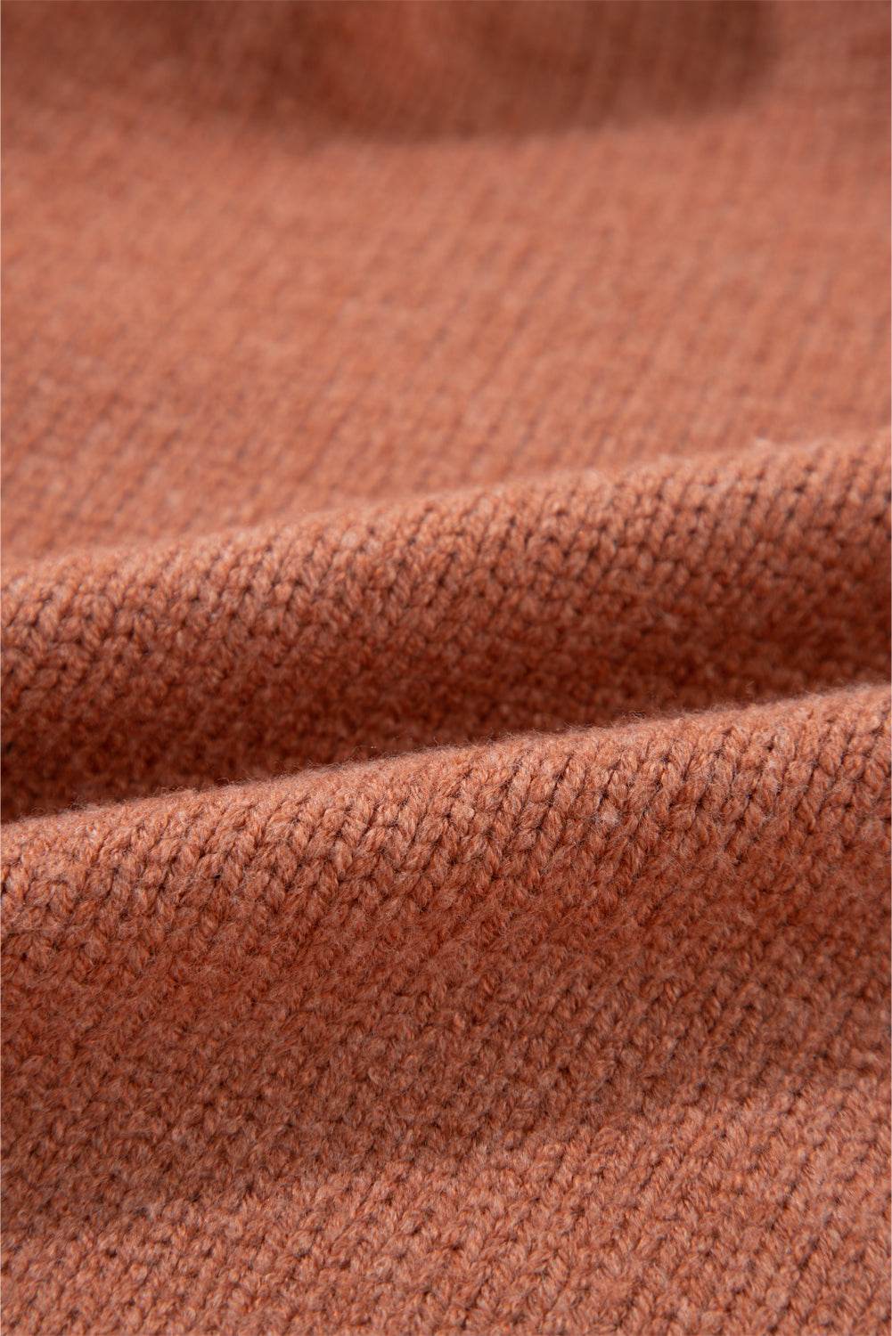 Slit Open Front Dropped Shoulder Cardigan - Delanoir