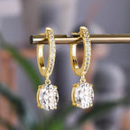 3 Carat Moissanite 925 Sterling Silver Earrings - Delanoir