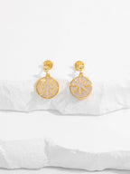 18K Gold-Plated 925 Sterling Silver Star Shape Earrings - Delanoir