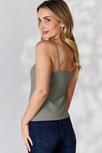 Basic Bae Full Size Round Neck Slim Cami - Delanoir