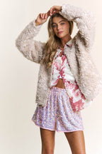 J.NNA Mixed Fabric Chic Jacket - Delanoir