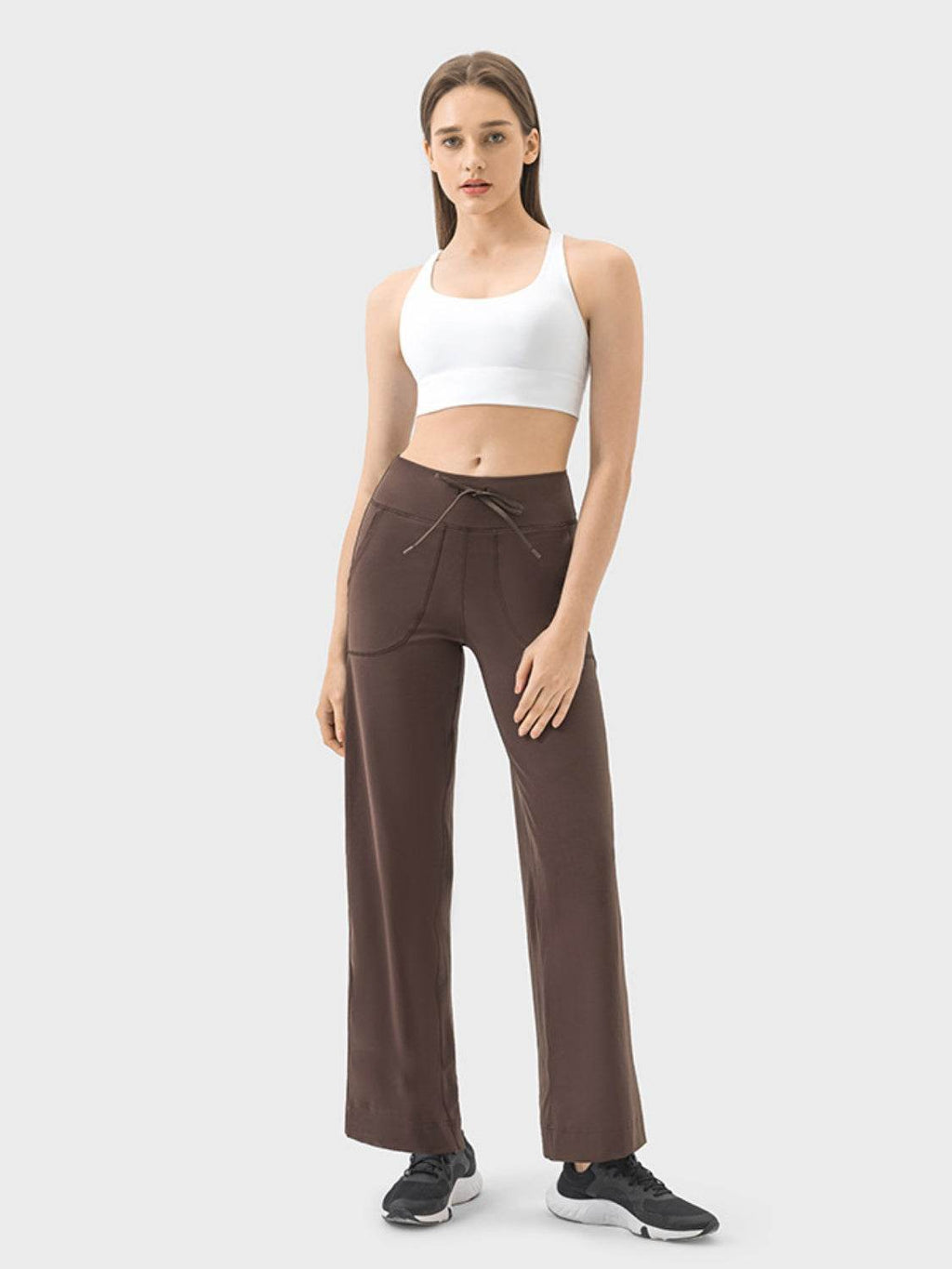 Millennia Drawstring Active Pants with Pockets - Delanoir