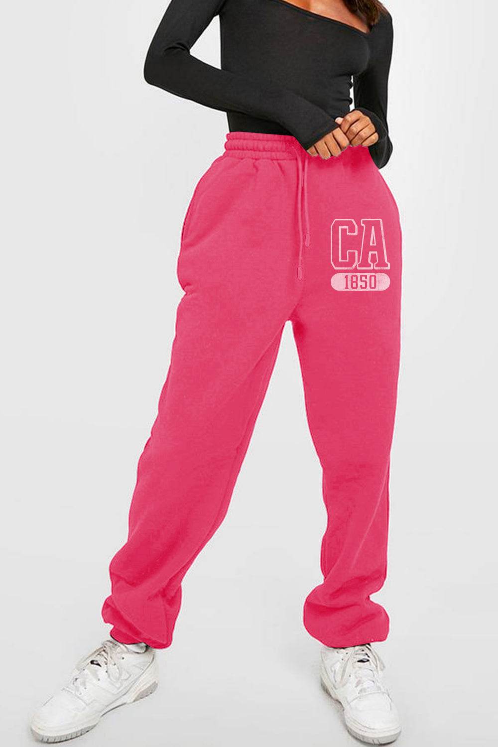 Simply Love Simply Love Full Size CA 1850 Graphic Joggers - Delanoir