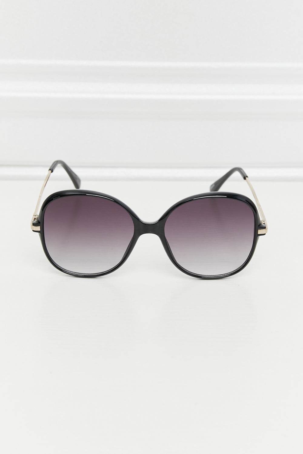 Metal-Plastic Hybrid Full Rim Sunglasses - Delanoir