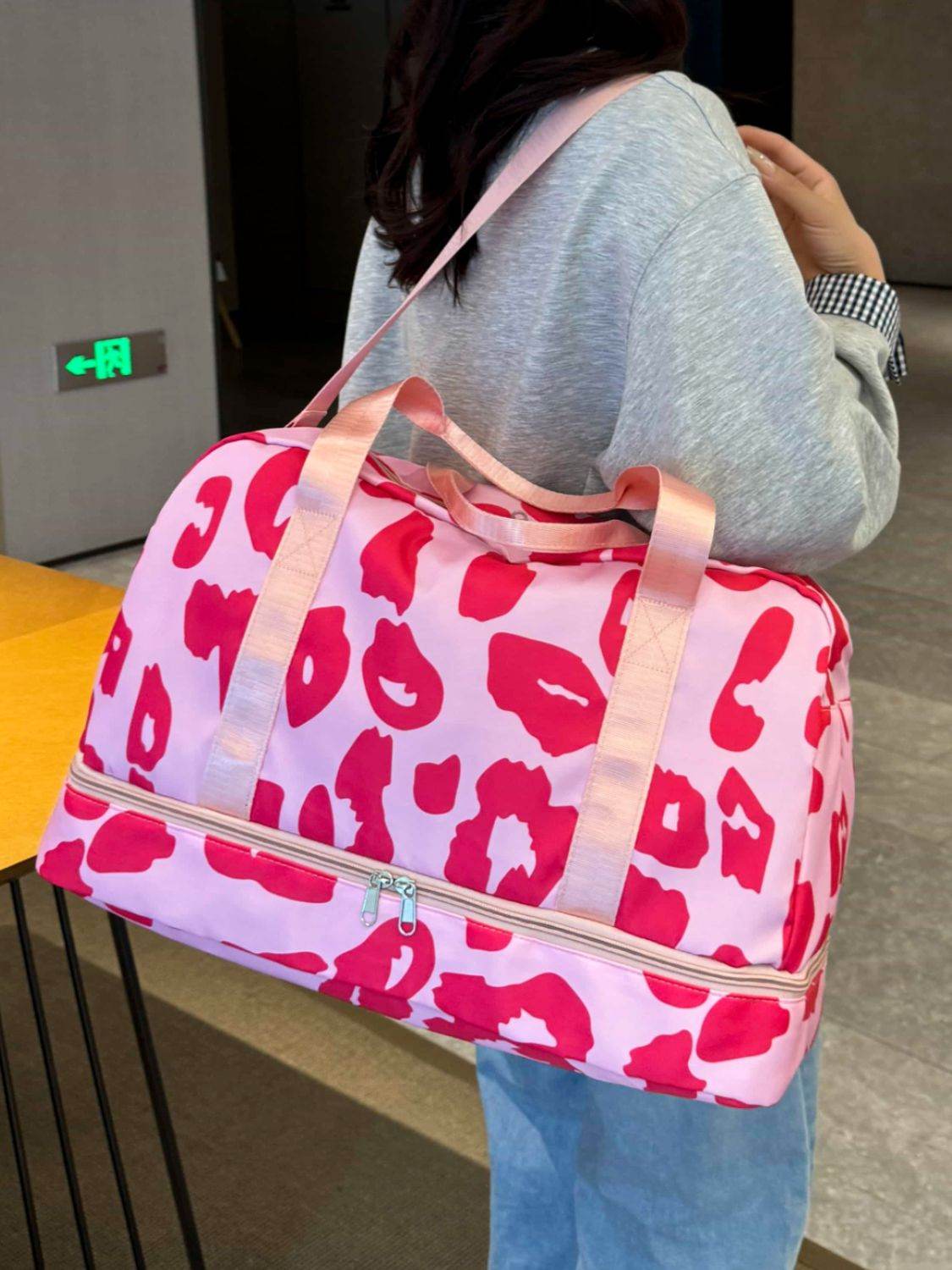 Oxford Cloth Leopard Travel Bag - Delanoir