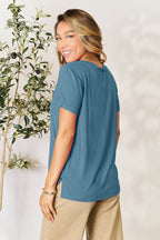 Basic Bae Full Size Round Neck Short Sleeve T-Shirt - Delanoir