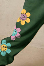 Simply Love Simply Love Full Size Drawstring Flower Graphic Long Sweatpants - Delanoir