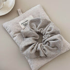 3-Piece Ruched Heathered Elastic Hair Scrunchy - Delanoir