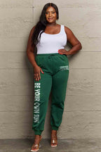 Simply Love Full Size BE YOUR OWN SUN Graphic Sweatpants - Delanoir