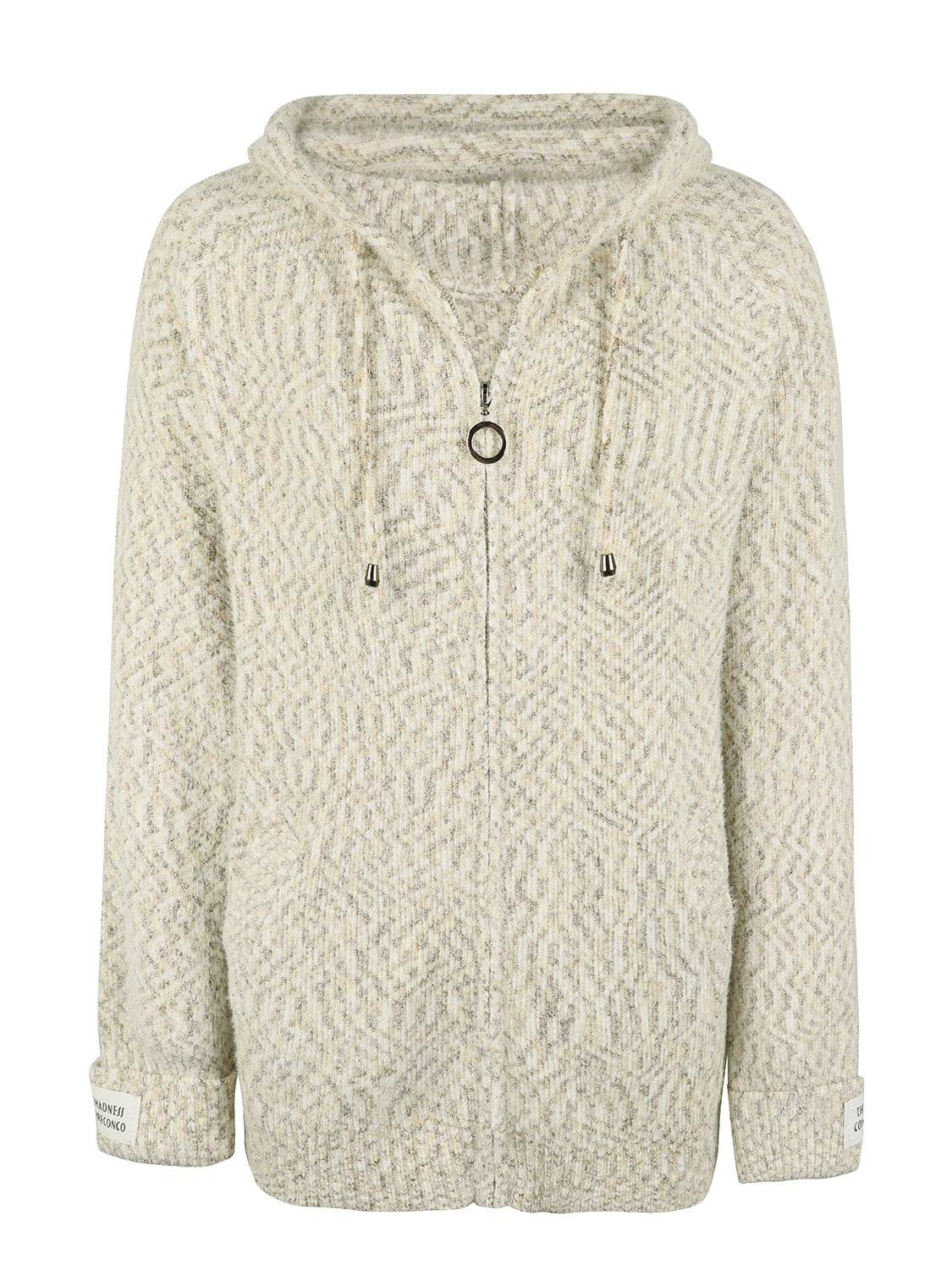 Zip-Up Hooded Sweater - Delanoir