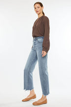 Kancan High Rise Slim Wide Leg Jeans - Delanoir