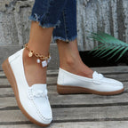 Weave Wedge Heeled Loafers - Delanoir