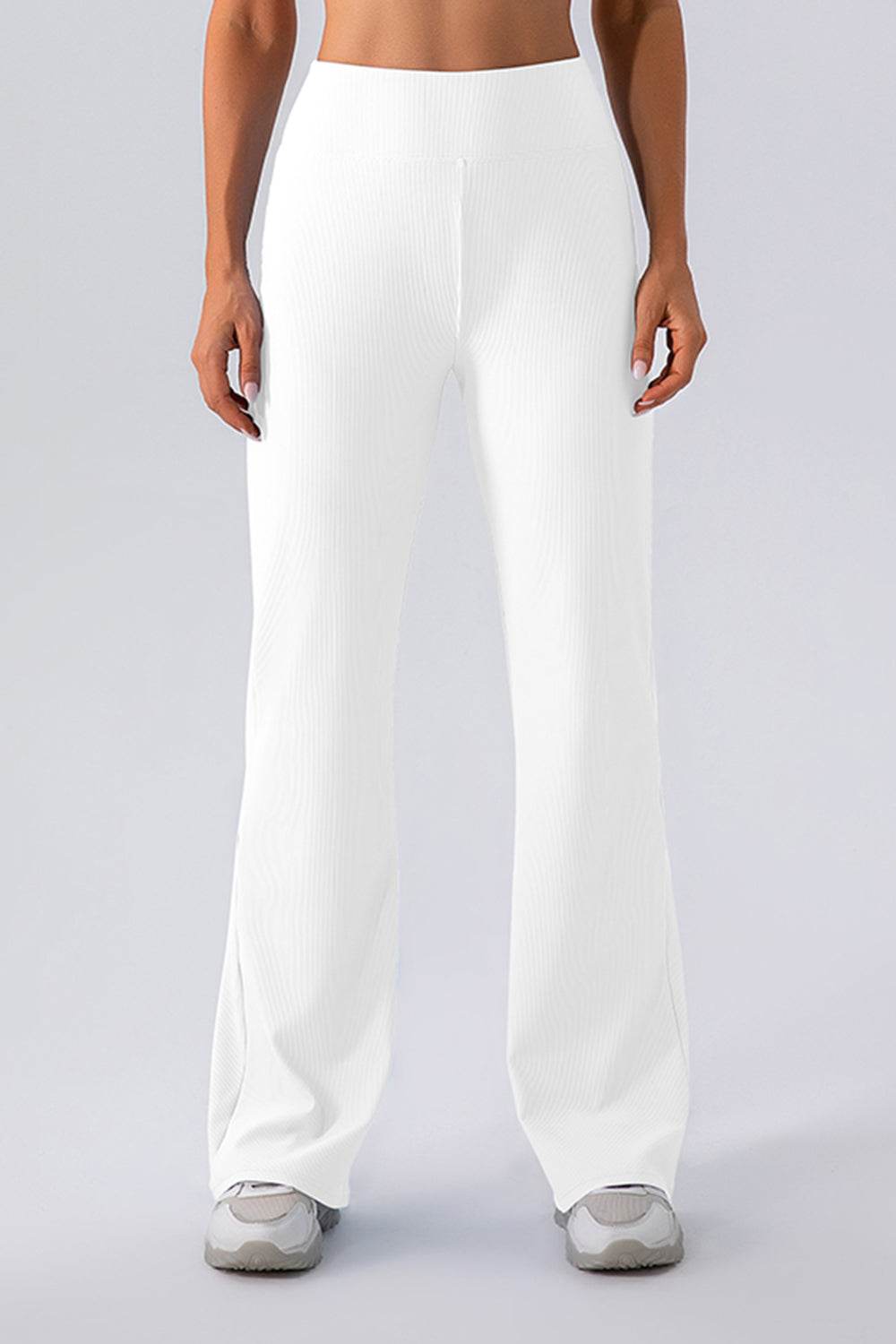 High Waist Straight Active Pants - Delanoir