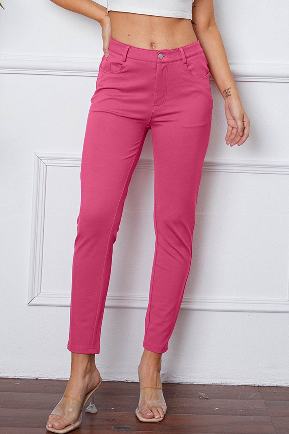 StretchyStitch Pants by Basic Bae - Delanoir