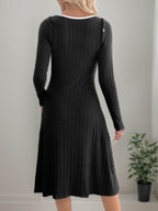 Perfee Slit Wide Strap Dress and Detachable Long Sleeves Set - Delanoir
