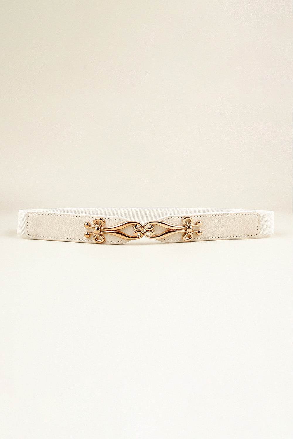 Alloy Buckle Elastic Belt - Delanoir