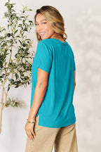 Basic Bae Full Size Round Neck Short Sleeve T-Shirt - Delanoir