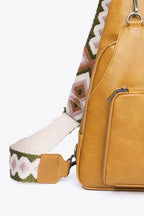 Adored Take A Trip PU Leather Sling Bag - Delanoir