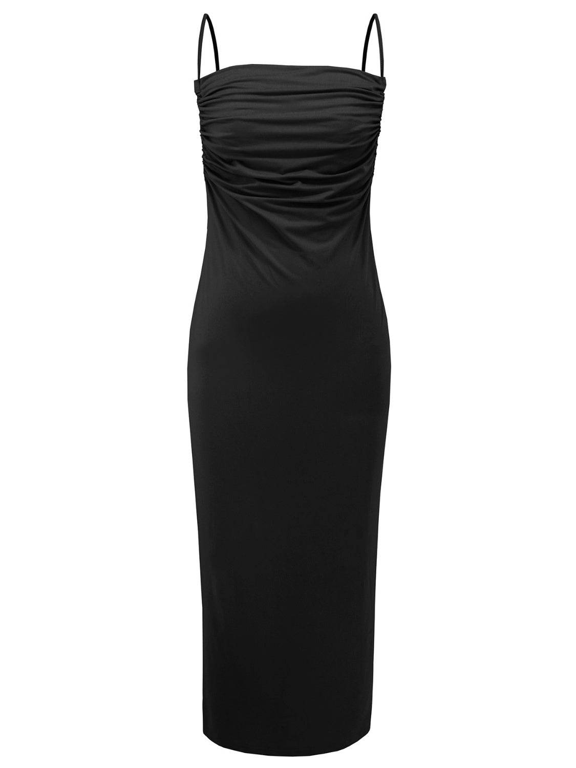 Backless Cowl Neck Sleeveless Cami Dress - Delanoir