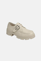 Forever Link Buckled Platform Lug Sole Loafers - Delanoir