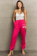 Simply Love Simply Love Full Size CA 1850 Graphic Joggers - Delanoir