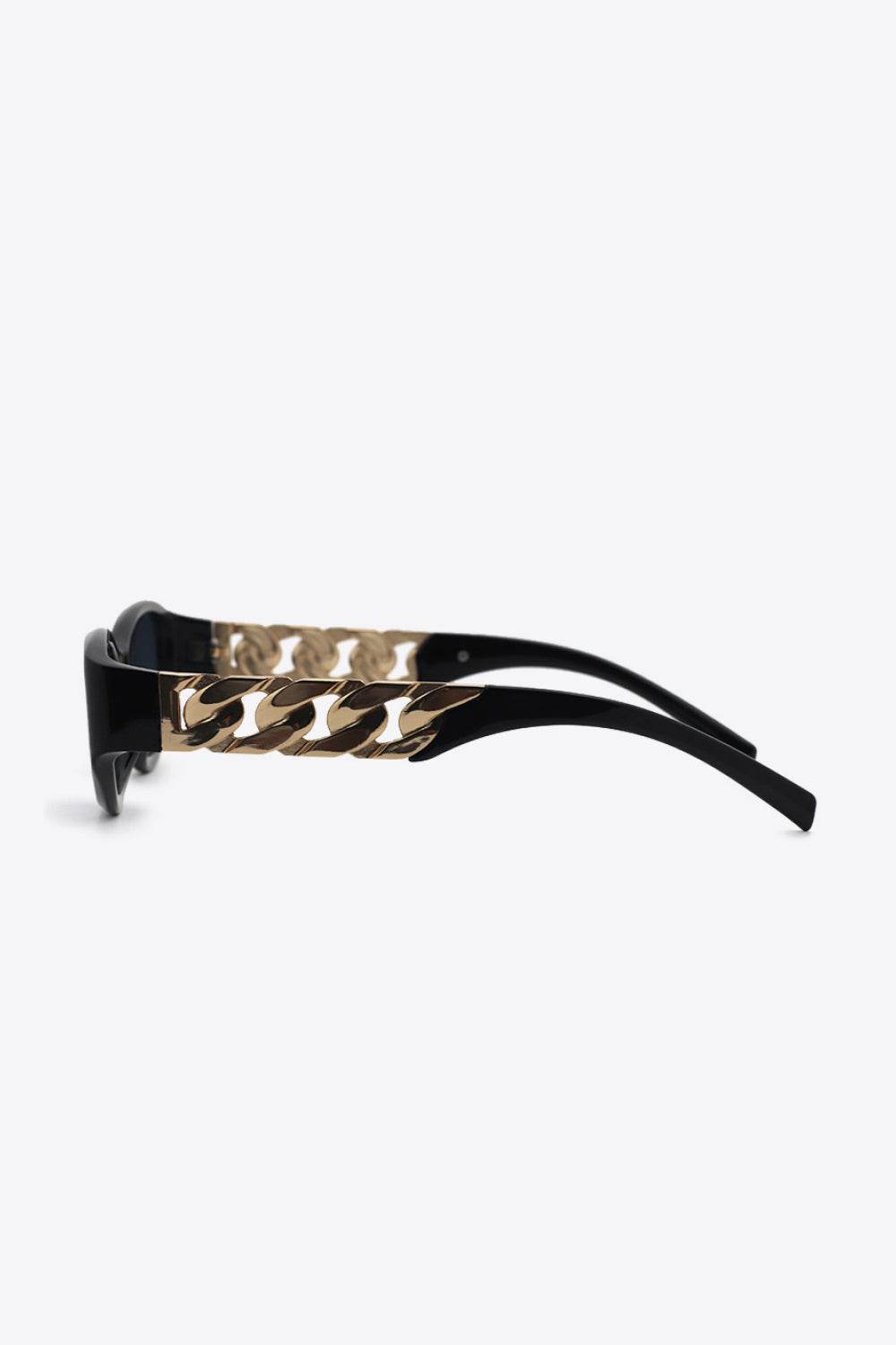 Chain Detail Temple Cat Eye Sunglasses - Delanoir