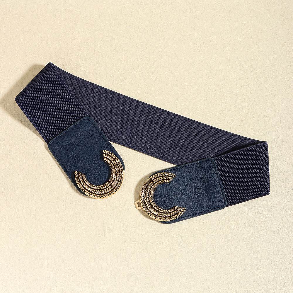 Double C Buckle Elastic Belt - Delanoir