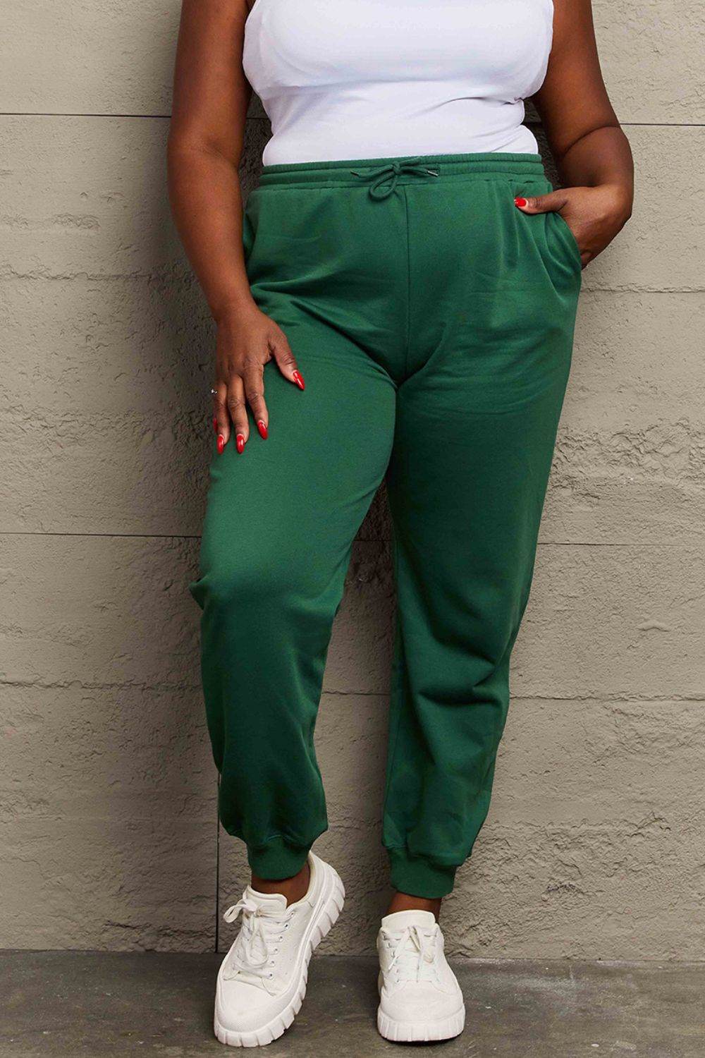 Simply Love Full Size Drawstring Sweatpants - Delanoir