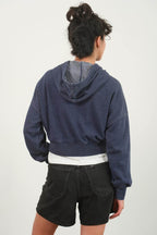 HYFVE Drop Shoulder Cropped Hoodie - Delanoir