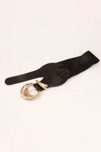 Shell Alloy Buckle Elastic Belt - Delanoir