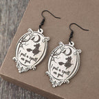 Witch Wooden Dangle Earrings - Delanoir