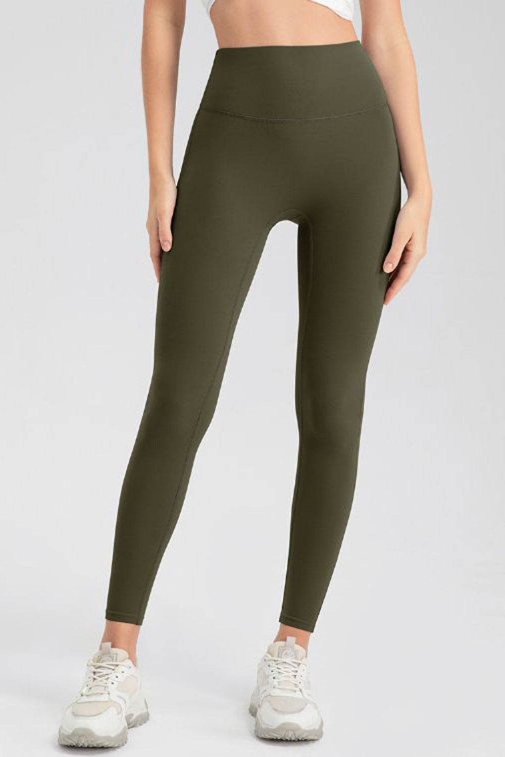 High Waist Skinny Active Pants - Delanoir