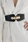 Alloy Buckle Elastic Belt - Delanoir