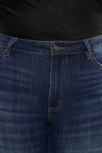 Kancan Full Size Mid Rise Slim Flare Jeans - Delanoir